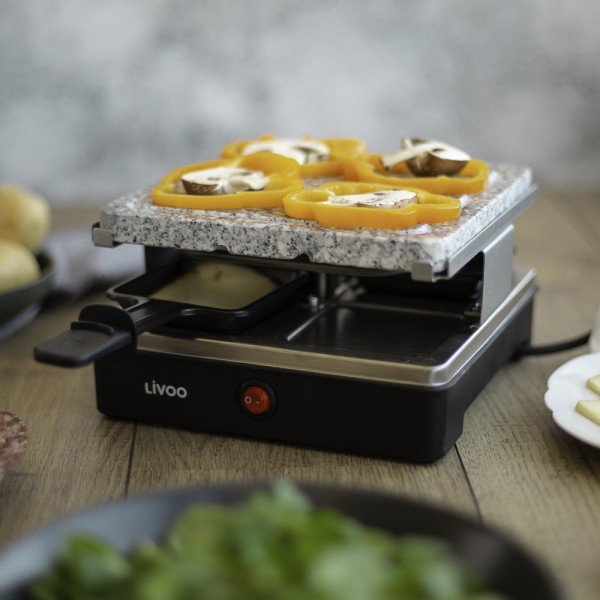 Raclette- und Mini-Crêpes-Gerät für 8 Personen